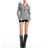 ファー付きニットトップス 春 韓国 | Alvia | 詳細画像8 