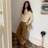 刺繍ロゴニットプルオーバー 春 韓国 | Alvia | 詳細画像4 