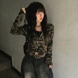 カモフラージュショート丈パーカー オフィス サイズ | Alvia | 詳細画像3 