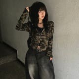 カモフラージュショート丈パーカー オフィス サイズ | Alvia | 詳細画像5 