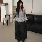 春新作 レイヤード風オフショルダートップス ２点セット | Alvia | 詳細画像5 