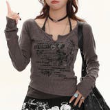 グレー | レイヤード風トップス オフィス サイズ | Alvia