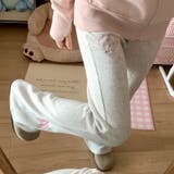 グレー | リボンフレアスウェットパンツ | Alvia