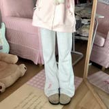 リボンフレアスウェットパンツ | Alvia | 詳細画像4 