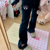 リボンフレアスウェットパンツ | Alvia | 詳細画像7 