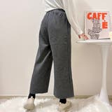 イージーパンツ/ウール混ハイウエストパンツ | Alvia | 詳細画像2