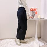 イージーパンツ/ウール混ハイウエストパンツ | Alvia | 詳細画像3