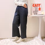 イージーパンツ/ウール混ハイウエストパンツ | Alvia | 詳細画像5