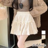 リボン付きミニスカート インナーパンツ付き | Alvia | 詳細画像1