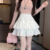 ダブルフリルフレアミニスカート インナーパンツ付き | Alvia | 詳細画像7