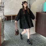 ボリュームスリーブワンピース/凹凸素材 | Alvia | 詳細画像7