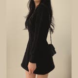 Vネックミニニットワンピース | Alvia | 詳細画像3