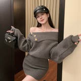 オフショルニットワンピース | Alvia | 詳細画像23