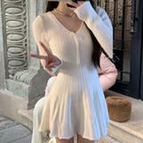 シャギーミニワンピース ふわふわフィット フレアニットワンピース | Alvia | 詳細画像2