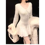 シャギーミニワンピース ふわふわフィット フレアニットワンピース | Alvia | 詳細画像12