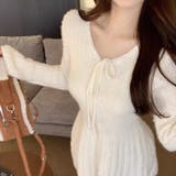 シャギーミニワンピース ふわふわフィット フレアニットワンピース | Alvia | 詳細画像9