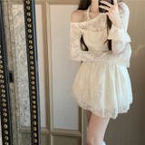オフショルダーレースワンピース セクシー オフィス | Alvia | 詳細画像4 