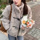 フェイクもこもこファーコートハイネック | Alvia | 詳細画像1
