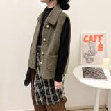 グレー | ショート丈ファーベスト | Alvia