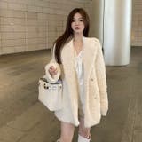 触れたくなるふわふわ感♡エコファーテーラードジャケット/コート | Alvia | 詳細画像2 