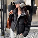 ブラック | スタンド中綿ジャケット | Alvia