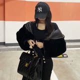 フード付きショートファーコート | Alvia | 詳細画像6 