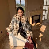 ヒョウ柄ファーコート | Alvia | 詳細画像3 