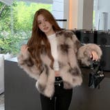 フェイクファーショートジャケット | Alvia | 詳細画像4 