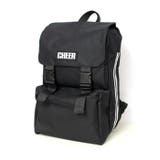 BLACK | サイドラインキャンバス フラップ スクエアリュック | CHEER【WOMEN】