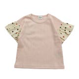 Dドット・クリーム | 半袖 袖フリルTシャツ 子供服 | chil2