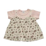Aフラワー・クリーム | 半袖 キャミ付きTシャツ 子供服 | chil2