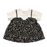 Jレオパード・ブラック | 半袖 キャミ付きTシャツ 子供服 | chil2