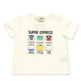Eチャコール×オフ白 | JR新幹線 半袖Tシャツ 子供服 | chil2