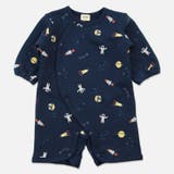 D宇宙/ネイビー | 子供服 カバーオール ロンパース | chil2