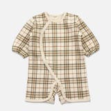 Cタータンチェック/クリーム | 子供服 長袖 カバーオール | chil2