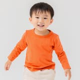 オレンジ | 無地 長袖Tシャツ 子供服 | chil2