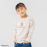 Dサガラ刺繍/クリーム | 子供服 長袖 Tシャツ | chil2