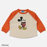 Bラグラン/オレンジ | ミッキーマウス 長袖 Tシャツ | chil2