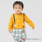 Bマスタード×ブルーチェック | トムとジェリー 長袖 カバーオール | chil2