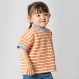 Bオレンジ | 子供服 ボーダー 半袖 | chil2