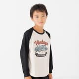 Cくるま/ブラック | キッズ 長袖 Tシャツ | chil2