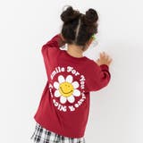 Cフラワー/ワインレッド | キッズ Tシャツ 長袖 | chil2