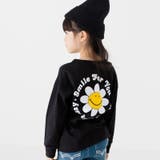 Dフラワー/ブラック | キッズ Tシャツ 長袖 | chil2