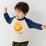 Fアップリケ/ネイビー | キッズ Tシャツ 長袖 | chil2