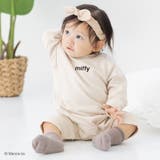 Aアップリケ/クリーム | ミッフィー 長袖 ロンパース | chil2