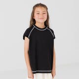 ブラック | キッズ Tシャツ フレンチ | chil2