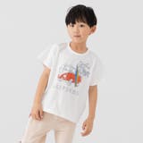 Gくるま/ホワイト | キッズ 半袖 Tシャツ | chil2
