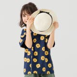 Jひまわり/ネイビー | キッズ 半袖 Tシャツ | chil2