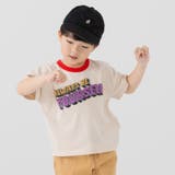 Aロゴ/クリーム | 綿100% 半袖Tシャツ キッズ | chil2