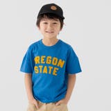 Eアップリケ/ブルー | 綿100% 半袖Tシャツ キッズ | chil2